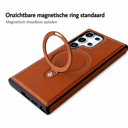 Lederen beschermhoes Samsung S23-S26