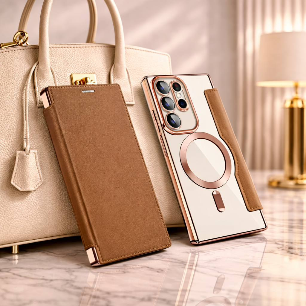 Luxe 360° Beschermende Telefoonhoes met Pasjeshouder & Standaard